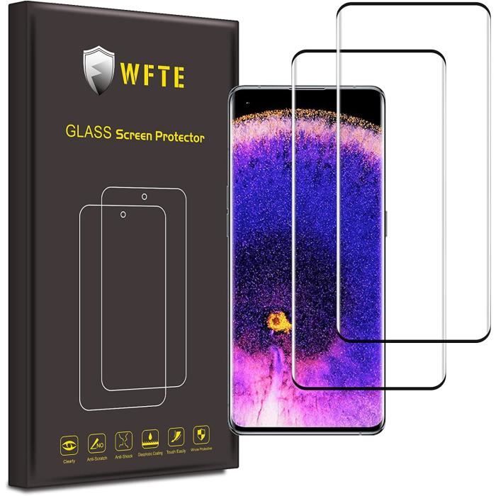 Protection écran Verre Trempé 3D Pour OPPO Find X2/X3 - Lot De 2 - Noir - Protection Intégrale