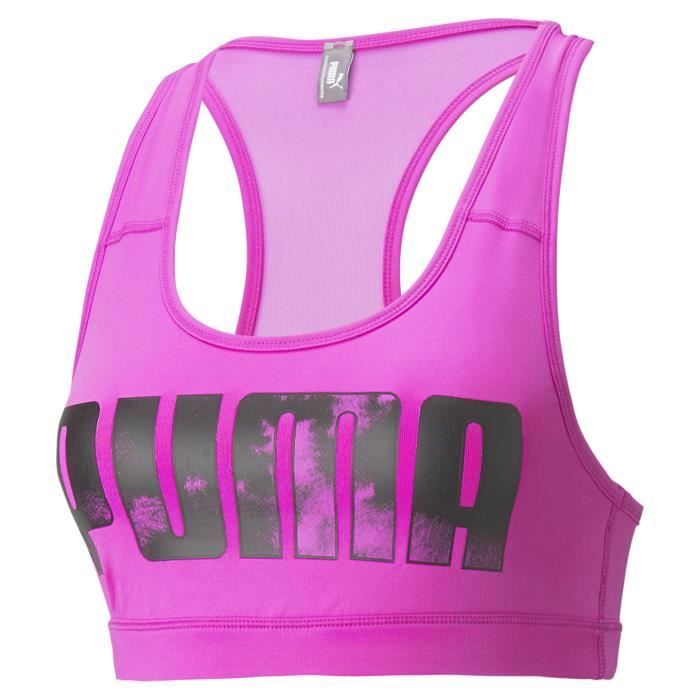 PUMA - Brassière sport 4Keeps - technologie DRYCELL évacuation humidité - rose - femme