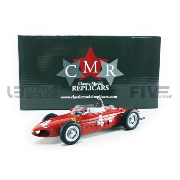 Voiture Miniature de Collection - CMR 1/18 - FERRARI 156 F1 Sharknose - Winner British GP 1961 - Red - CMR168