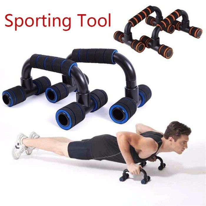Support De Push-up Portable Maison Extérieur Poitrine Muscles Abdominale Muscle Support Cadre-équipement De plastique ABS-noir rouge