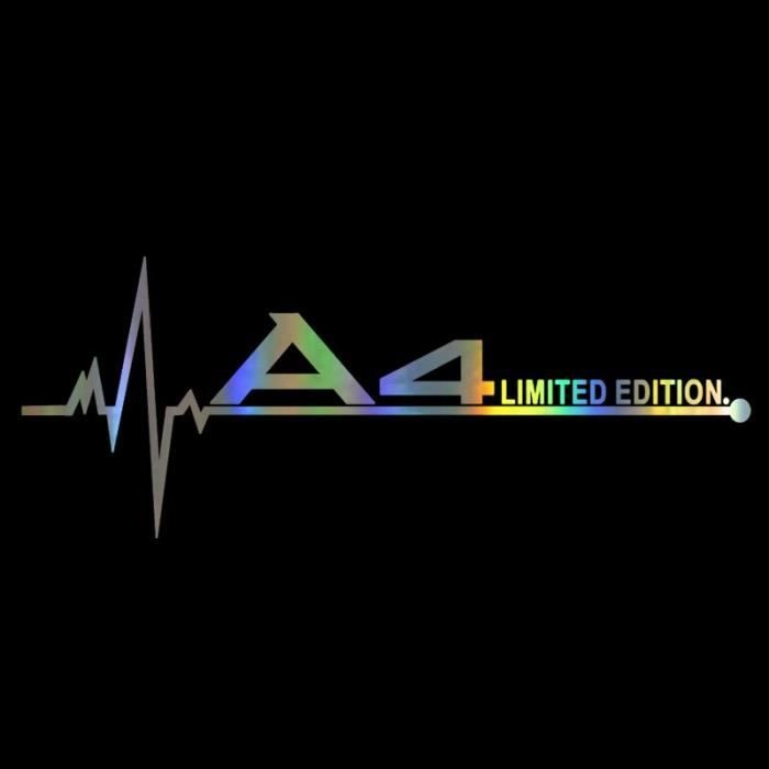 Édition limitée autocollant De Voiture et autocollants pour Audi A3 A4 A5 A6 A7 A8 TT Q3 Q5 Q7 A1 B5 B6 B7 B8 B9 8P 8V 8 LX11496