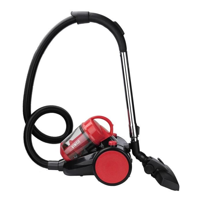 Hengda Aspirateur traîneau sans sac Puissance maximale: 900 watts volume du bac à poussière: 3 litres - filtre hygiénique lavable A