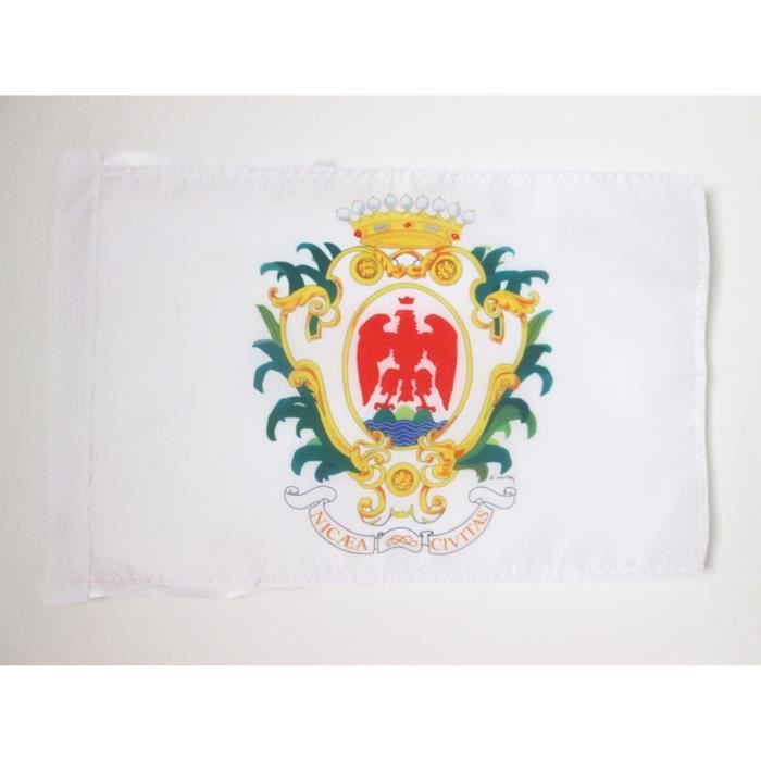 Drapeau Ville de Nice 45x30cm - de Nice Haute qualité