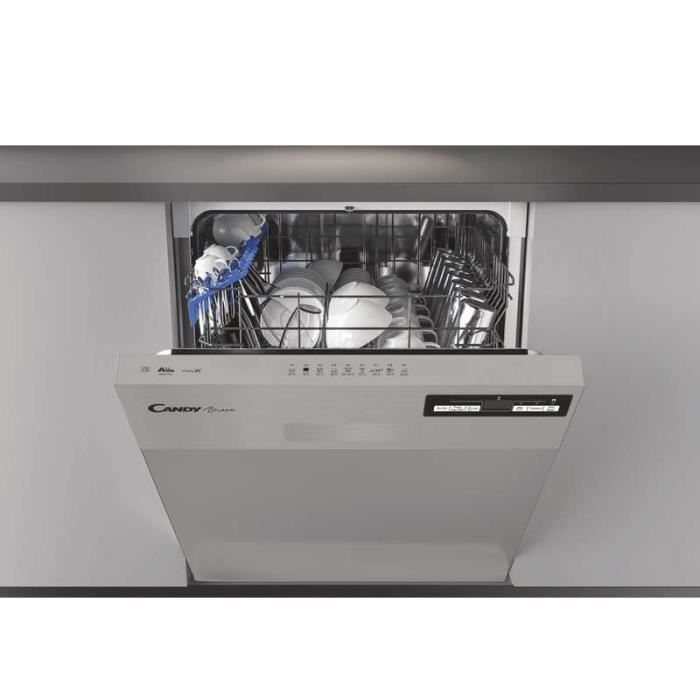 CANDY CDSN 2D360PX - Lave-vaisselle encastrable - 13 couverts - L60cm - 47 dB - Bandeau Inox