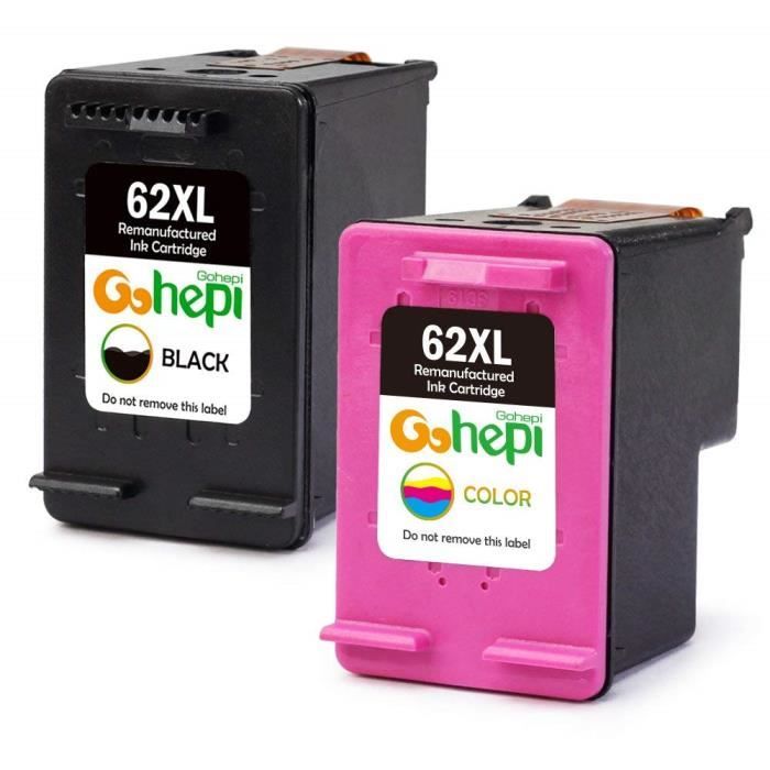 Cartouches compatibles HP 62 XL avec HP OfficeJet 200 5740 5742 5744 HP ENVY 5540 5542 5544 5546 5640 5642 5644 5646 7640