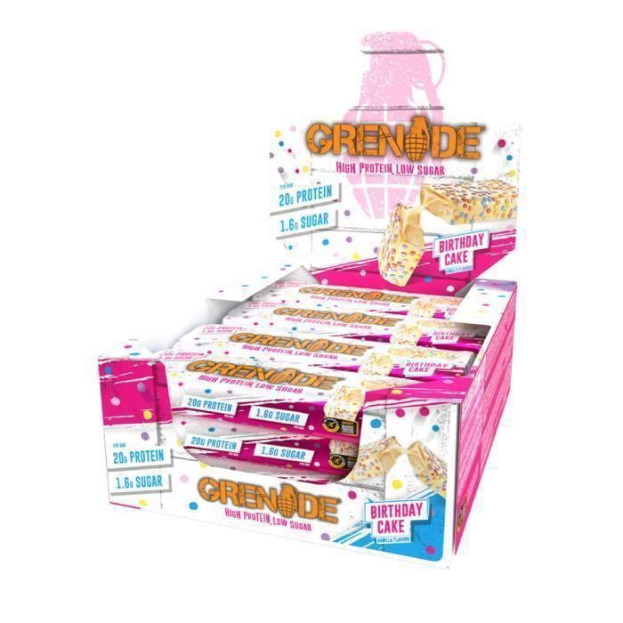 Barres protéinées Carb Killa Bar - Birthday Cake Boite de 12