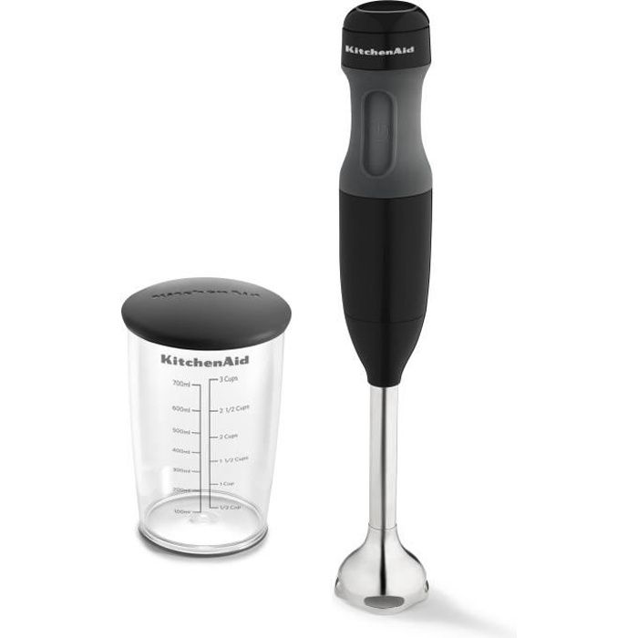KITCHENAID 5KHB1231EOB Mixeur plongeant Classic - 180 W - Noir