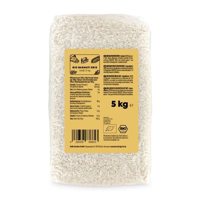 KoRo Riz Basmati bio blanc - 5 kg