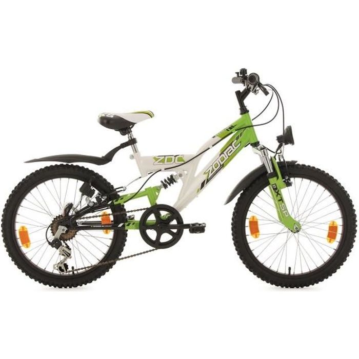 VTT enfant tout suspendu ATB 20“ Zodiac blanc-vert TC 31 cm KS Cycling