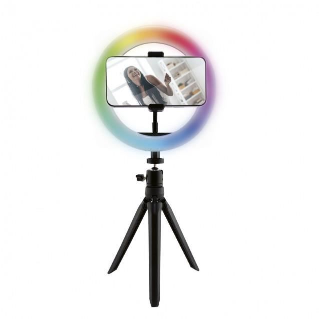 STUDIO PHOTO COLOR ANNEAU LED AVEC TREPIED KSIX