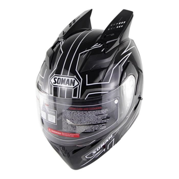 Casque Modulable Adulte Mixte Casque moto pour la ville et la balade et Sport et Grand tourisme Accessoire corne Sur la tête