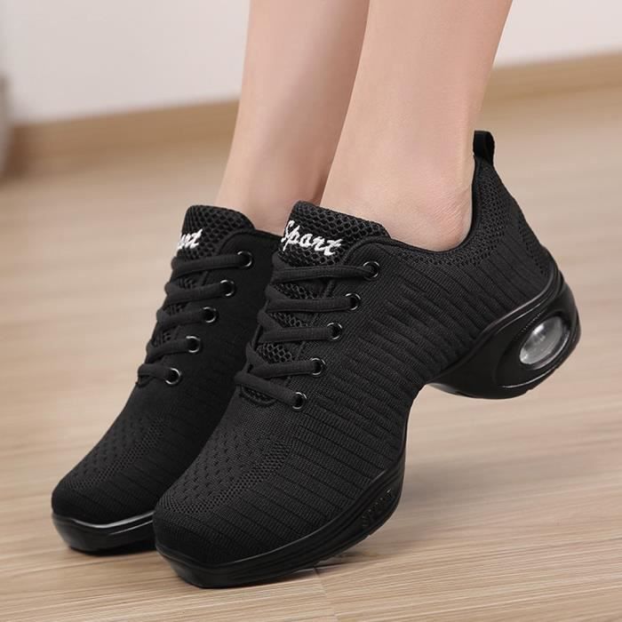 Chaussures De Running Cl8910 Sport Danse Femme Moderne Jazz Doux Respirant Noir 41 55