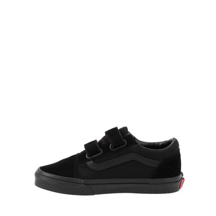 Basket Vans OLD SKOOL V Junior - Réf. VN0A4UI1ENR1. Couleur : Noir. Détails. - Tige en daim et en toile. - Doublure textile. -
