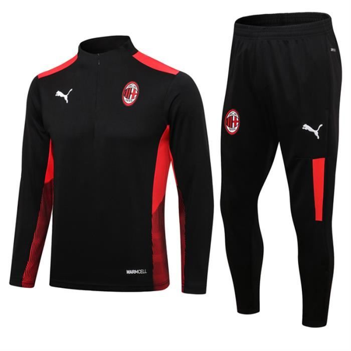 AC Milan Survêtement de Foot Homme 2021 2022 Nouveau Maillot de Football Pas Cher Survet Kit