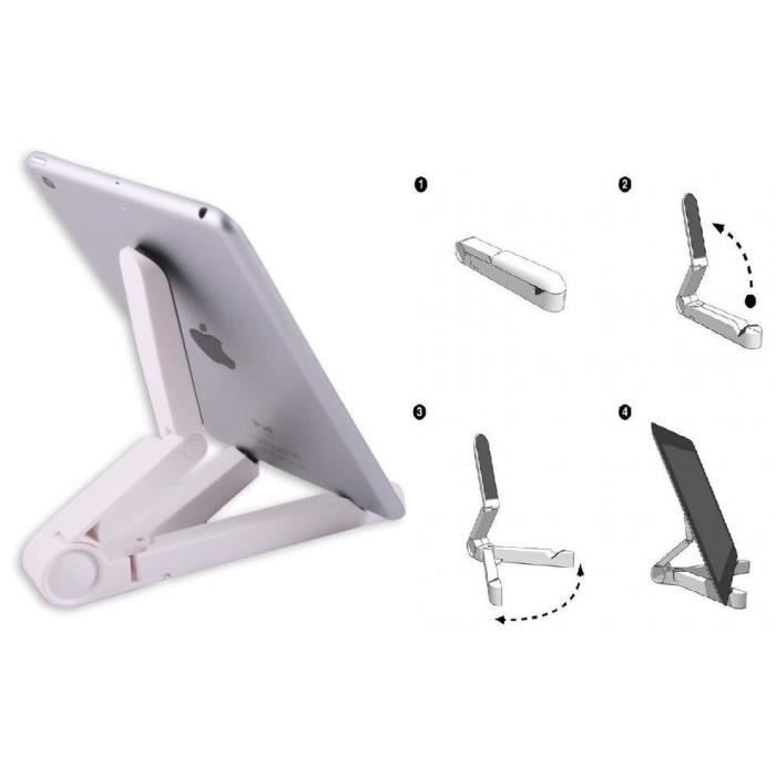 Support bureau stand tablette ozzzo blanc pour Teclast X80 Plus