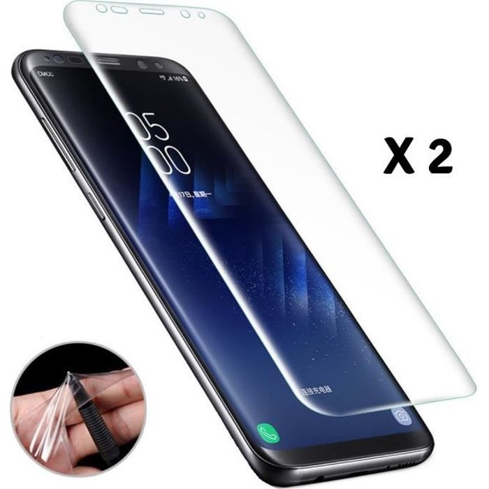 Lot de 2 Films Samsung Galaxy S9 - Protection Ecran en Plastique Incurvé Resistant Anti Rayure Ultra Mince [Phonillico®]