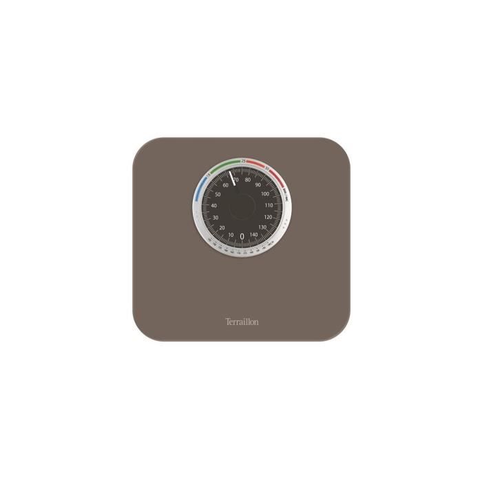PESE PERSONNE MECANIQUE IMC 13908 150KG 1KG GRAND ECRAN TAUPE