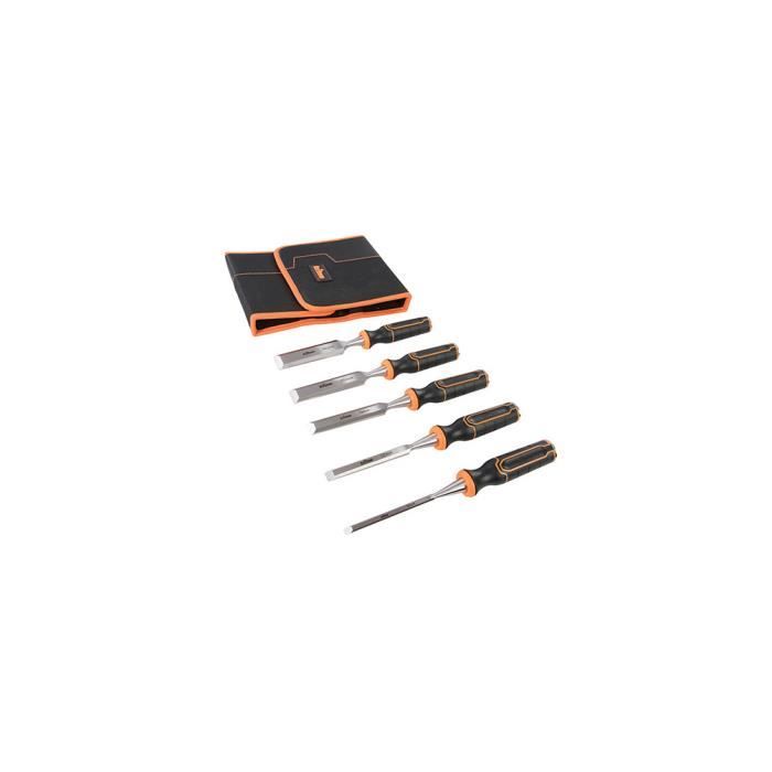 Lot de 5 ciseaux à bois TWCS5 - 6, 12, 19, 25 et 32 mm - 823149 - Triton