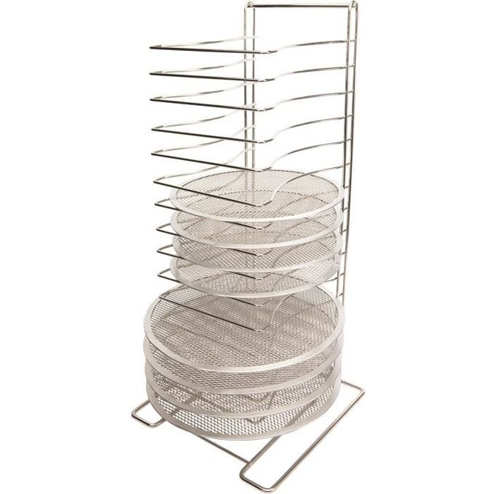 Rack à pizza en inox 15 niveaux
