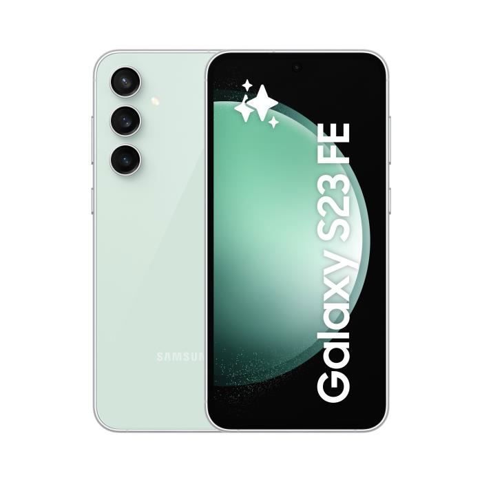 Smartphone - SAMSUNG - Galaxy S23 FE 5G - 128 Go - 8 Go RAM - Écran 64 pouces Vert - Version US