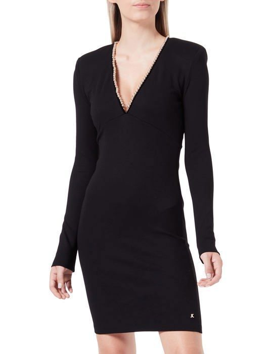Robe Crayon Just Cavalli Blanche - Taille 38/M, Viscose, Neuve Avec Petits Défauts