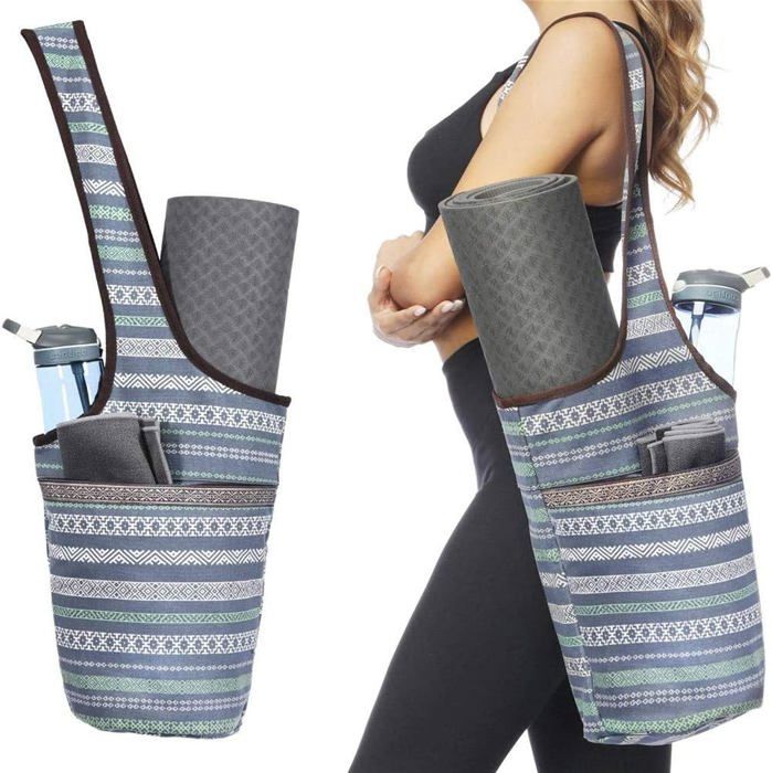 Lyrlody - Sac De Yoga Zippé Grand Multifonction - Sac Tapis De Yoga Et Sport Pour Femme