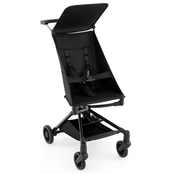 Comparer les prix de Poussette Compacte Bébé - DREAMADE - Auvent Réglable - 4 Roues Amovible - Panier de Rangement - Adaptée à l’Avion - 6Mois+ - Noir