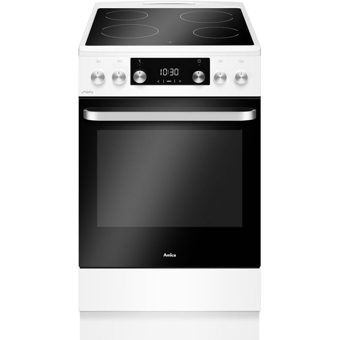 Cuisinière vitrocéramique Amica ACV605RB blanche
