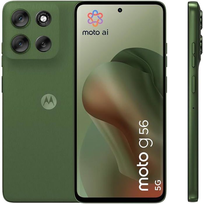 Smartphone Motorola g 56 - 8 Go RAM 256 Go Écran 672 50 MP Vert