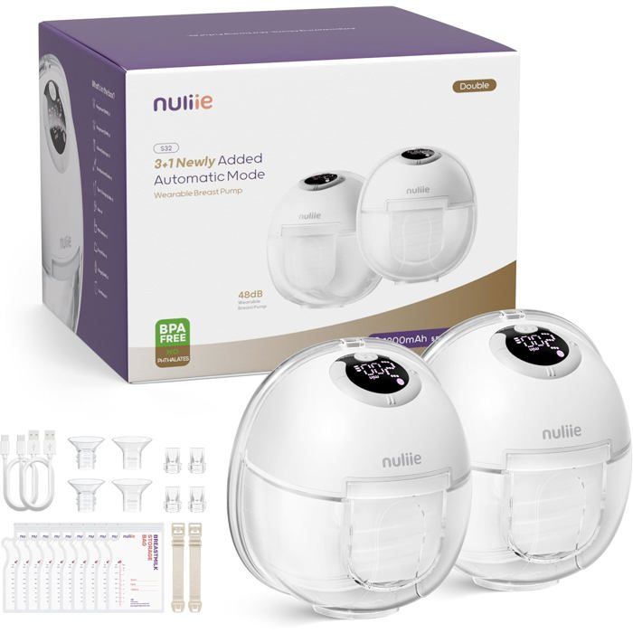 Tire-lait Électrique Main Libre – Double Canal Anti-Reflux, 2 Modes 9 Niveaux, Silencieux, Écran LED, Rechargeable – Confort & Discrétion Pour Maman