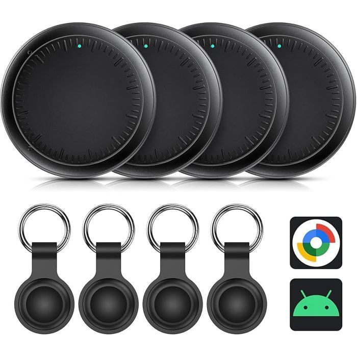Smart Air Tracker Tag, Smart Android GPS Tracker Set of 4, Works with ...