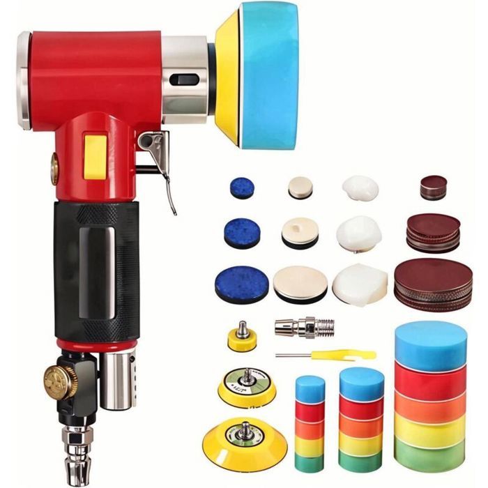 Mini ponceuse orbitale pneumatique – Ponceuse excentrique 25/50/80 mm –