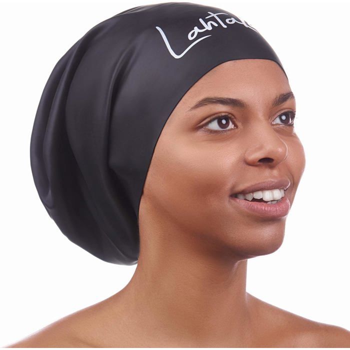 Bonnet de Bain pour Cheveux Longs-Bonnets de Natation pour Femmes et Hommes-Bonnets de Piscine Extra-Large en Silicone Imperméable.