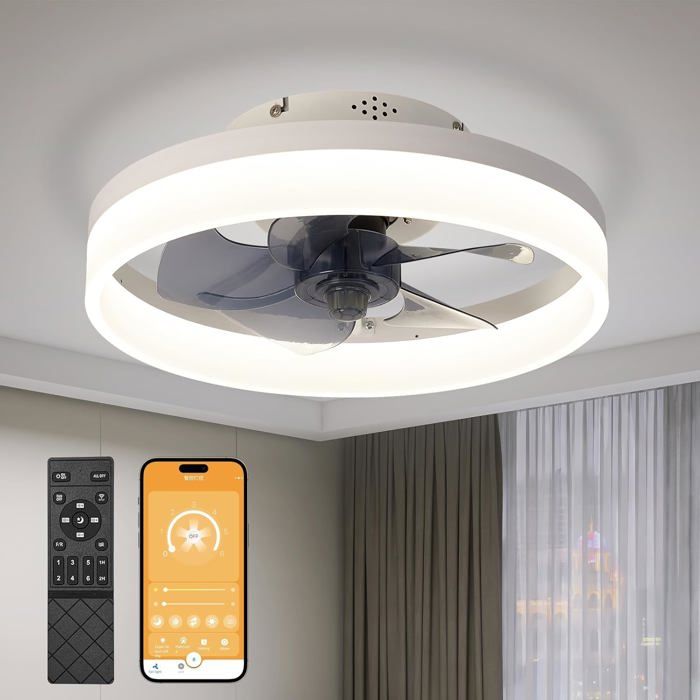 Silencieux Ventilateur Plafond 50 Cm Ventilateur De Plafond Avec Telecommande
