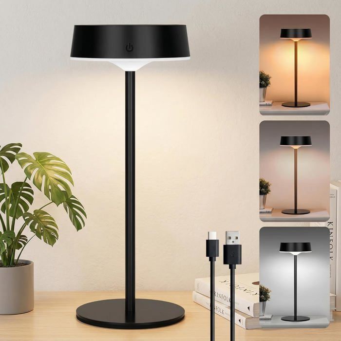 LED Table Lamp Outdoor Touch Switch USB Rechargeable 3 Color Temperatures Stepless Dimmable Indoor LED Table Lamp Outdoor Touch Switch USB Rechargeable 3 Color Temperatures Stepless Dimmable Indoor