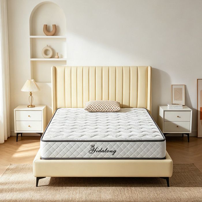 Matelas 90x200 cm - Épaisseur 28 cm - Accueil Mousse à Mémoire de Forme - Fermeté Moyenne - 8 Zones - Sommeil Isolé - Durable