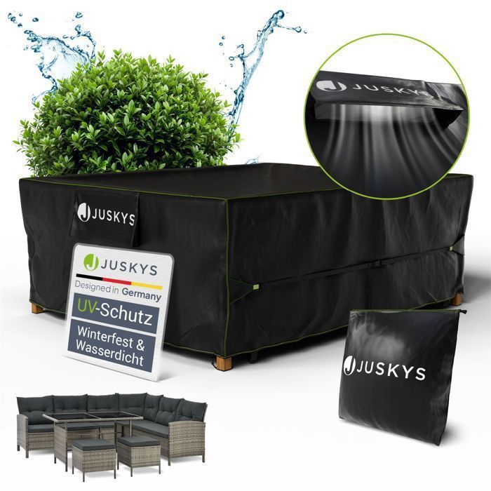 Housse de Protection pour Mobilier de Jardin Juskys CoverSafe Pro - 240 x 190 x 80 cm - Étanche