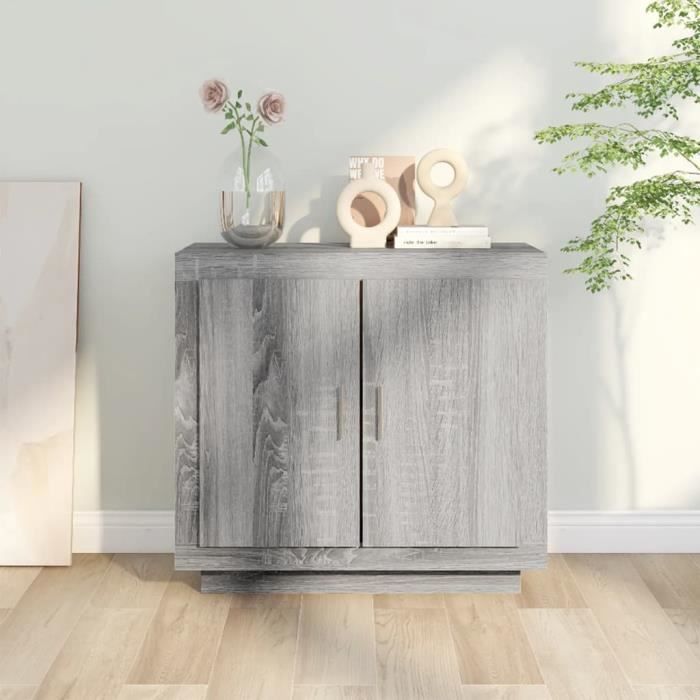 Buffets 2 pcs sonoma gris bois d'ingénierie - Buffet Classique - Meuble Buffets 2 pcs sonoma gris bois d'ingénierie - Buffet Classique - Meuble
