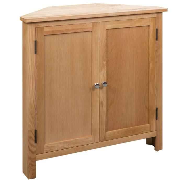Armoire dangle - AKOZON - AKO7646491623613 - Bois de chêne massif - 80 x 33 5 x 78 cm - Marron