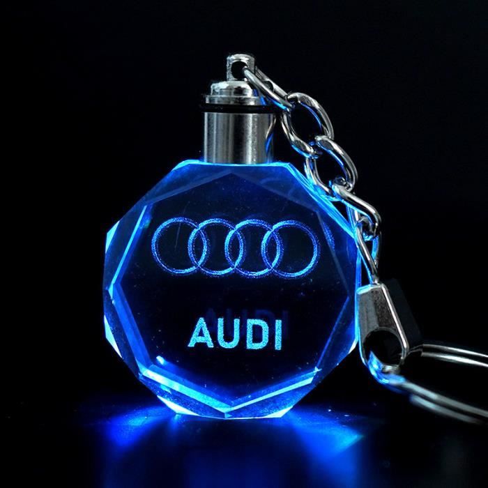 Cristal porte clés de remplacement pour Audi（Boîte cadeau incluse）