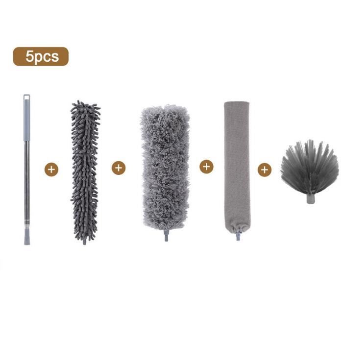 2 Brosses De Nettoyage Pour Ventilateur - Tête Flexible 42 Cm, Idéal Plafond, Climatisation, Bouches D'aération