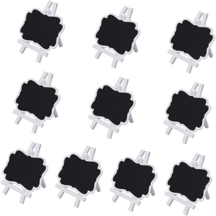 Lot 30 Mini Tableaux Noirs En Forme L - Ardoise Craie Plastique 10x7,5 Cm - Étiquettes Prix, Mariages, Fêtes, Décoration Table