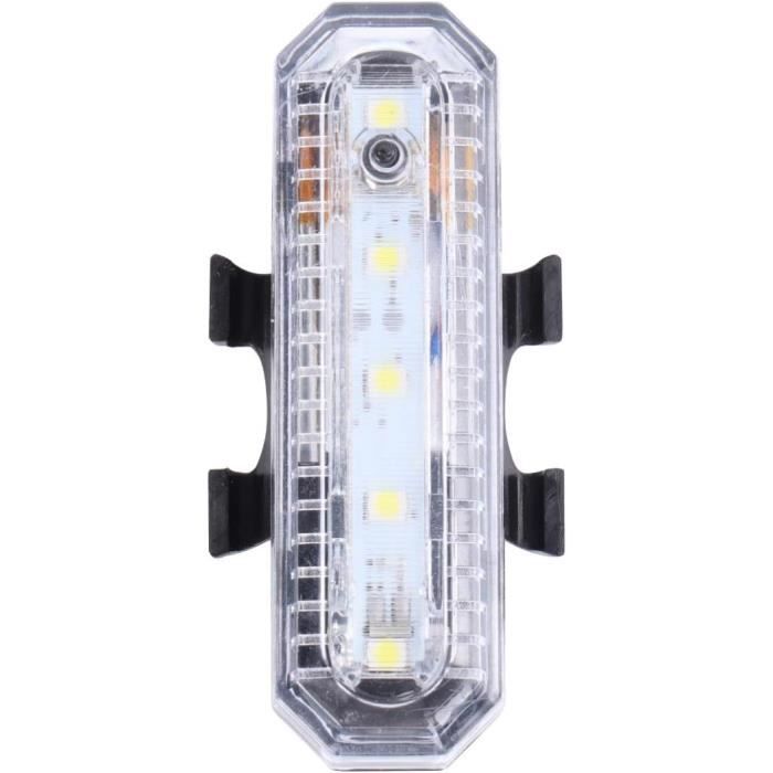 Feu Arrière LED Vélo Rechargeable USB – 3 Options De Clignotant Et Modes De Lumière, Noir