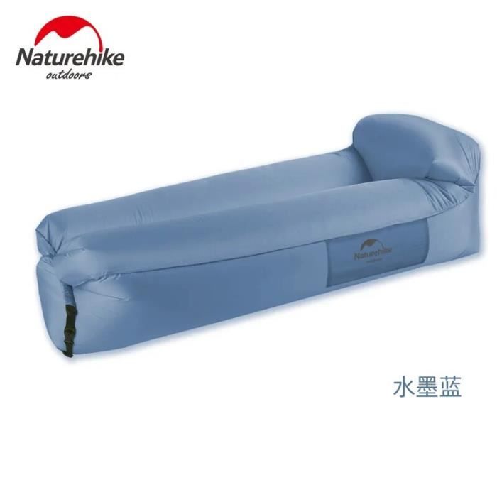 encre bleu - canapé gonflable paresseux extérieur, matelas à air, lit à coussin d'air pour la sieste, anti-re
