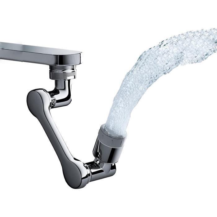Robinet Pivotant 1440° M. ROSENFELD – Mousseur 2 Modes – Laiton Chromé – Économie D’eau