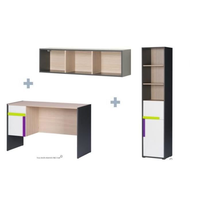 Bureau Ado Sam Violet Avec Bibliotheque Et Etagere Achat Vente Bureau Bureau Ado Sam Violet Avec Soldes Sur Cdiscount Des Le 20 Janvier Cdiscount