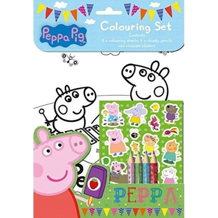 Peppa Pig Play Coffret Coloriage Stickers 4 X Crayons Voyage Stocking Fillers Cdiscount Beaux Arts Et Loisirs Creatifs