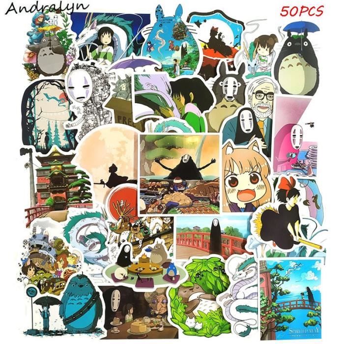 Scrapbooking,50 pièces-ensemble Miyazaki Hayao Anime autocollants dessin animé  Graffiti autocollants pour bricolage - Type 50pcs C - Cdiscount Beaux-Arts  et Loisirs créatifs