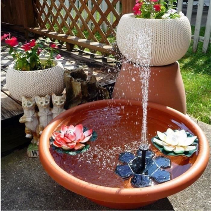 Fontaine d'eau solaire flottante pour piscine, étang, cascade, décoration  de jardin, bain d'oiseaux en plein air, fontaine solaire,fontaine exterieur  pour jardin, bassin exterieur jardin poisson,fontaine à eau, pompe s -  AliExpress