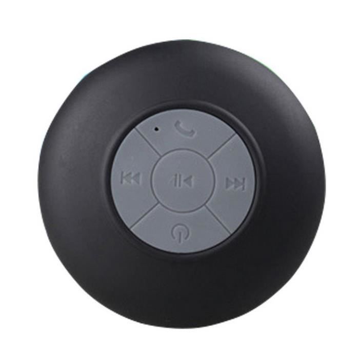 Salle De Bain Ventouse Enceinte Bluetooth Waterproof A Noir